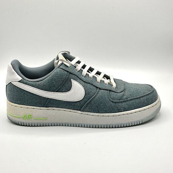 Nike Air Force 1 Low \'07 \'Recycled Canvas Mens Size 12 Ozone Blue CN0866-001 main image 8
